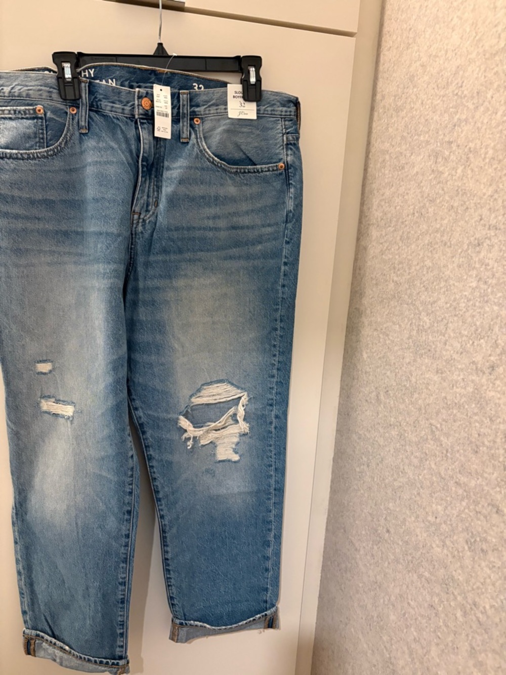 J. Crew Slouchy Boyfriend Jean. Size 32. New with tags.